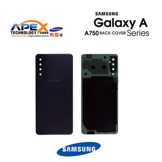 Samsung Galaxy A7 2018 Duos (SM-A750F) Battery Cover Black GH82-17833A