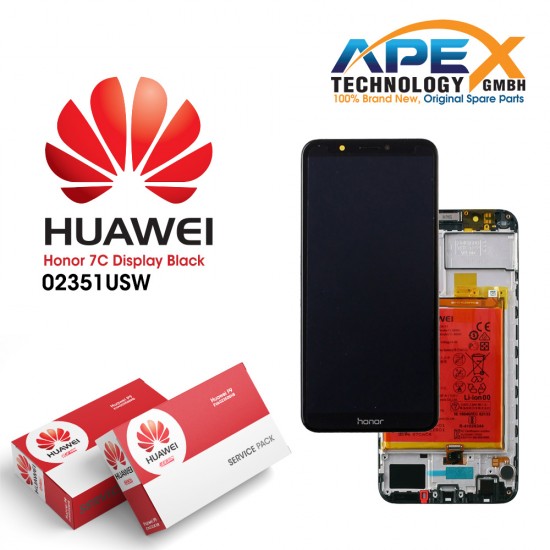 Huawei Honor 7C Lcd Display / Screen + Touch + Battery - Black - 02351USW