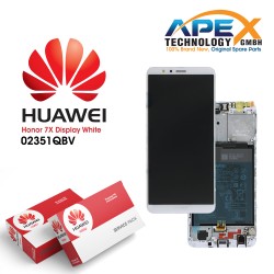 Specifications for Huawei Honor 7X Lcd Display / Screen + Touch + Battery - White 02351QBV