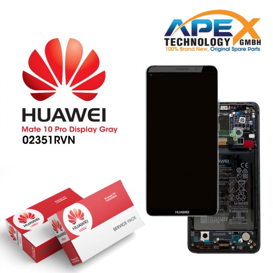 Huawei Mate 10 Pro (BLA-L09, BLA-L29) Lcd Display / Screen + Touch + Battery Titanium Grey 02351RVN