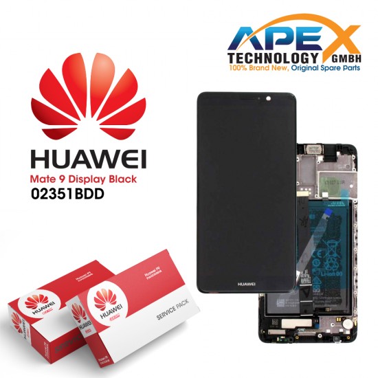 Huawei Mate 9 Lcd Display / Screen + Touch + Battery Black 02351BDD