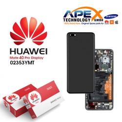 Huawei Mate 40 Pro ( NOH-NX9 ) Lcd Display / Screen + Touch + Frame + Battery Black 02353YMT