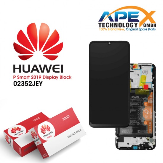 Huawei P smart 2019 (POT-L21 POT-LX1) P smart Plus 2019 Lcd Display / Screen + Touch + Battery Midnight Black 02352JEY