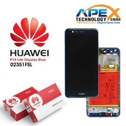 Huawei P10 Lite (WAS-L21) Lcd Display / Screen + Touch + Battery Blue 02351FSL