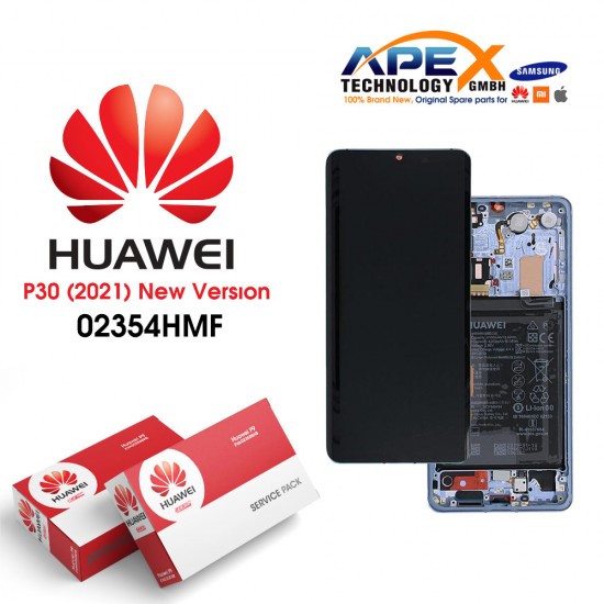 Huawei P30 (New Version 2021) Lcd Display / Screen + Touch + Battery Breathing Crystal 02354HMF