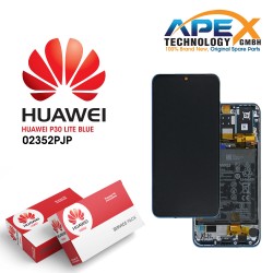 Huawei P30 Lite Global (MAR-L21BX) Lcd Display / Screen + Touch + Battery peacock Blue 02352PJP