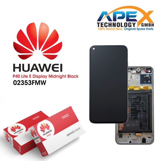 Huawei P40 Lite E (ART-L28 ART-L29) Lcd Display / Screen + Touch + Battery Midnight Black 02353FMW