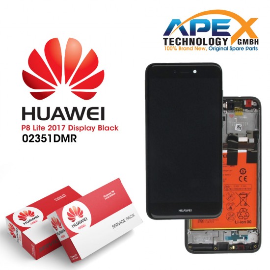 Huawei P8 Lite 2017 (PRA-L21) Lcd Display / Screen + Touch + Battery Black 02351DYM