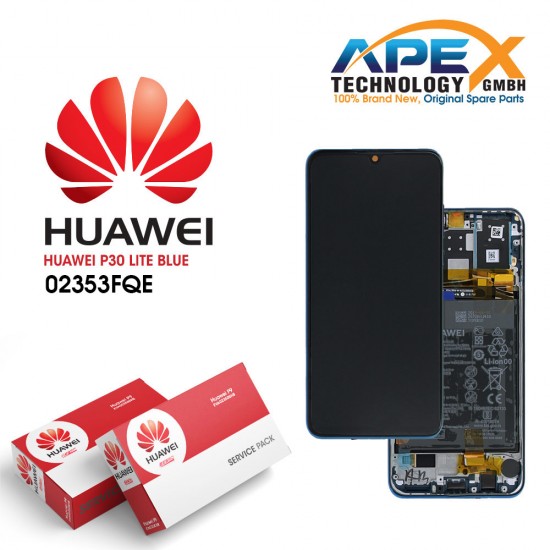Huawei P30 Lite New Edition (2020) Lcd Display / Screen + Touch Blue 02353FQE OR 02353DQS