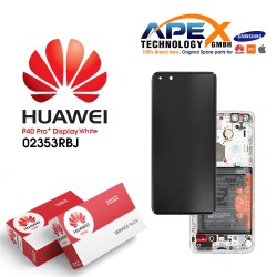 Huawei P40 Pro Pus (2020) Lcd Display / Screen + Touch + Battery White 02353RBJ