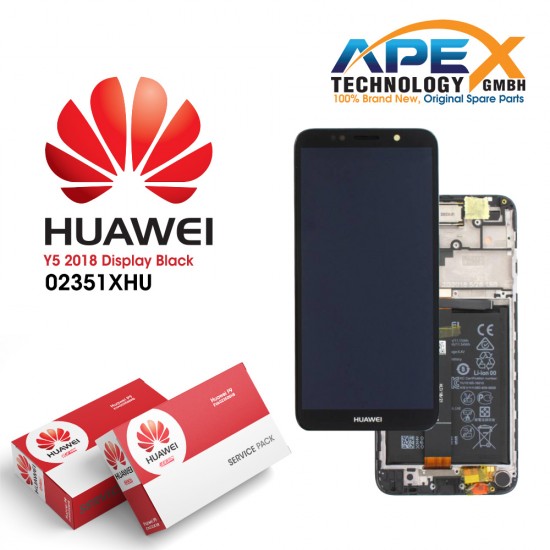 Huawei Y5 2018 (DRA-L22) Lcd Display / Screen + Touch + Battery Black 02351XHU
