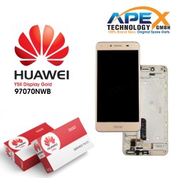 Huawei Y5 II 2016 4G (CUN-L21) Lcd Display / Screen + Touch Gold 97070NWB