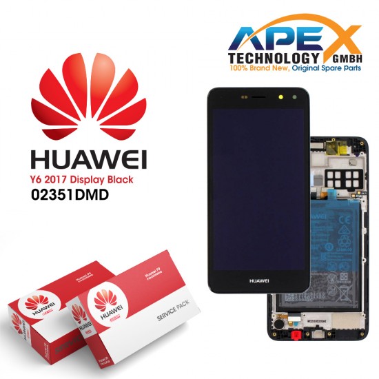 Huawei Y5 2017 (MYA-L22) Lcd Display / Screen + Touch + Battery dark Grey 02351DMD