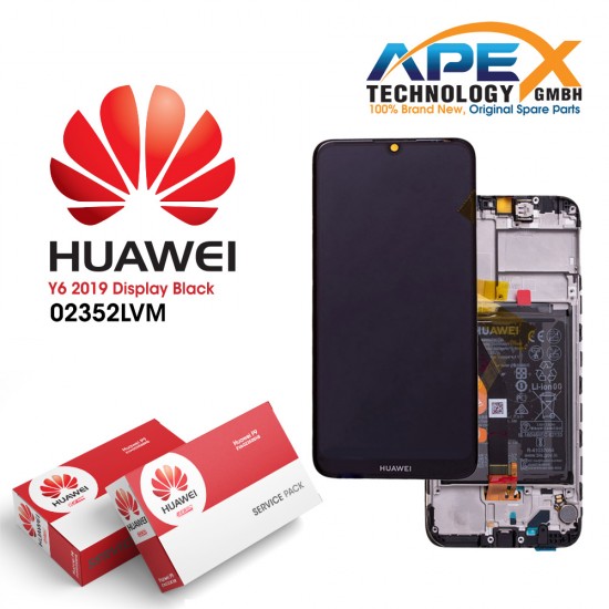 Huawei Y6 2019 (MRD-LX1) Lcd Display / Screen + Touch + Battery Midnight Black 02352LVM