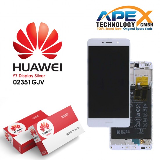 Huawei Y7 (TRT-L21) Lcd Display / Screen + Touch + Battery White 02351GJV