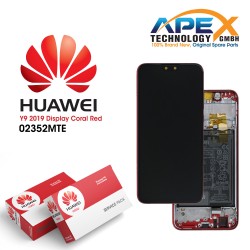 Huawei Y9 2019 (JKM-L23 JKM-LX3) Lcd Display / Screen + Touch + Battery Coral Red 02352MTE