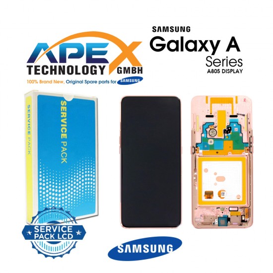 Samsung Galaxy A80 (SM-A805F) Lcd Display / Screen + Touch Angel Gold GH82-20348C