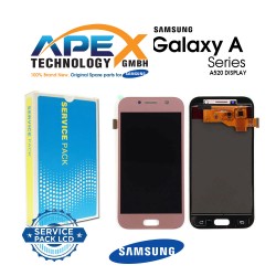 Samsung Galaxy A5 2017 (SM-A520F) Lcd Display / Screen + Touch Pink GH97-19733D