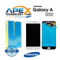 Samsung Galaxy A8 2018 (SM-A800F) Lcd Display / Screen + Touch White GH97-17696A