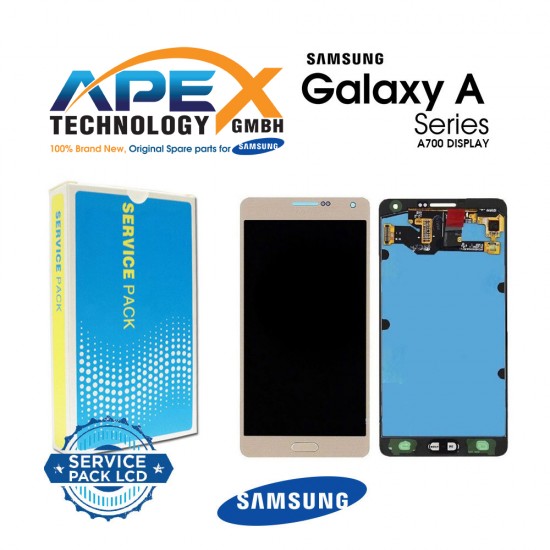 Samsung Galaxy A7 (SM-A700F) Lcd Display / Screen + Touch Gold GH97-16922F