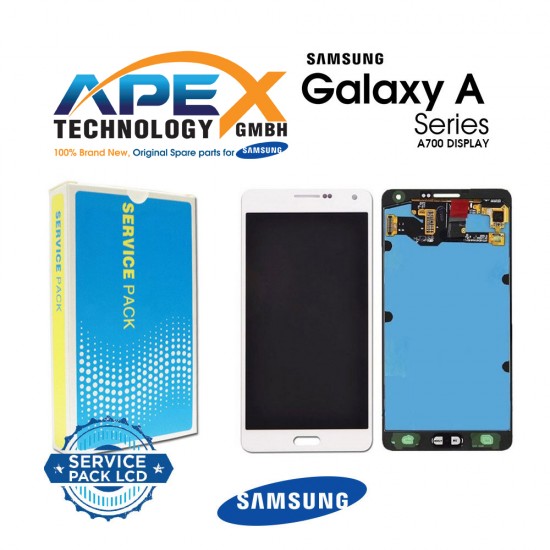 Samsung Galaxy A7 (SM-A700F) Lcd Display / Screen + Touch White GH97-16922A