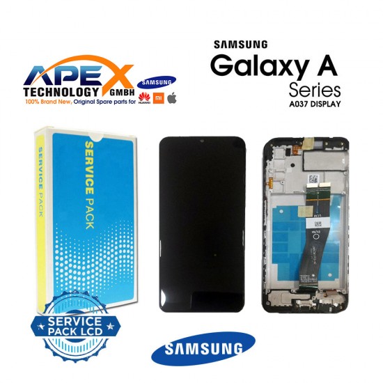 Samsung SM-A037G Galaxy A03s Lcd Display / Screen + Touch - Black ( With Frame ) EU GH81-21233A