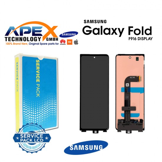 Samsung Galaxy Fold (SM-F916 5G 2020) Lcd Display / Screen + Touch Black Outer GH82-23943A