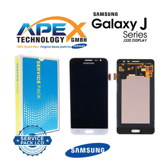 Samsung Galaxy J3 2016 (SM-J320F) Lcd Display / Screen + Touch White GH97-18414A