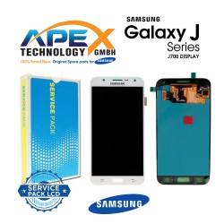 Samsung Galaxy J7 (SM-J700F) Lcd Display / Screen + Touch White GH97-17670A