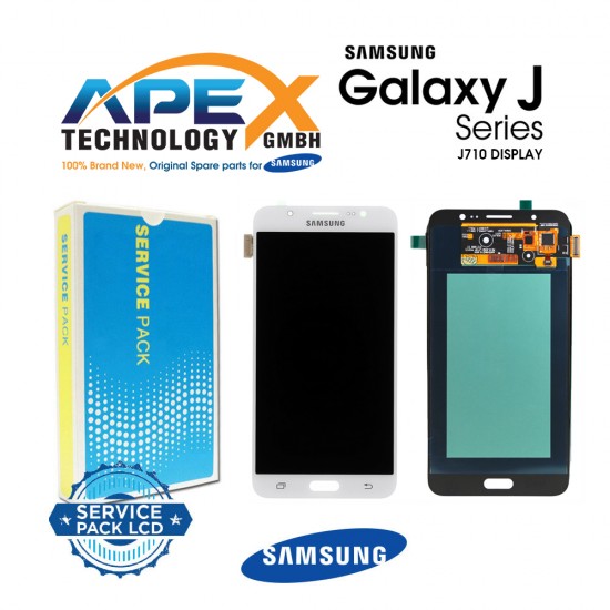 Samsung Galaxy J7 2016 (SM-J710F) Lcd Display / Screen + Touch White GH97-18931C