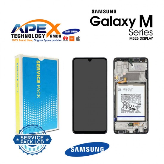 Samsung Galaxy M32 (SM-M325F 2021 ) Lcd Display / Screen + Touch Black + Btry GH82-26192A