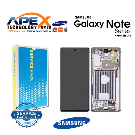 Samsung Galaxy Note 20 (SM-N980F SM-N981F) Lcd Display / Screen + Touch Mystic Grey GH82-23495A