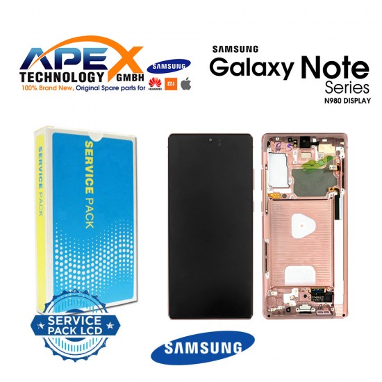 Samsung Galaxy Note 20 (SM-N980F SM-N981F) Lcd Display / Screen + Touch Mystic Bronze GH82-23495B