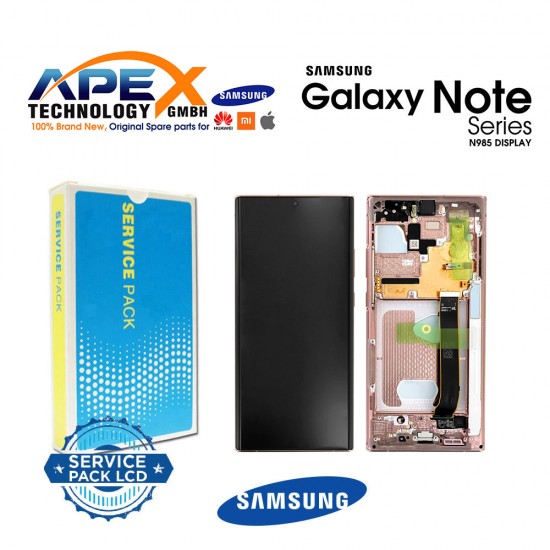 Samsung Galaxy Note 20 Ultra (SM-N985F) Lcd Display / Screen + Touch Bronze GH82-23511D