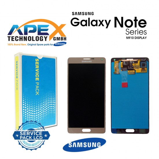 Samsung Galaxy Note 4 (SM-N910F) Lcd Display / Screen + Touch Gold GH97-16565C
