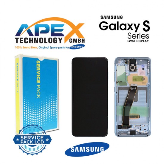 Samsung SM-G981 Galaxy S20 Lcd Display / Screen + Touch - Blue - GH82-22131D OR GH82-22123D