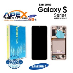 Samsung SM-G991 Galaxy S21 5G Lcd Display / Screen + Touch White ( No Camera ) GH82-27255C OR GH82-27256C