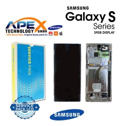 Samsung SM-S908 Galaxy S22 Ultra Lcd Display / Screen + Touch White GH82-27488C OR GH82-27489C