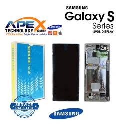 Samsung SM-S908 Galaxy S22 Ultra Lcd Display / Screen + Touch Graphite/Sky Blue/ Red +Btry GH82-27487E