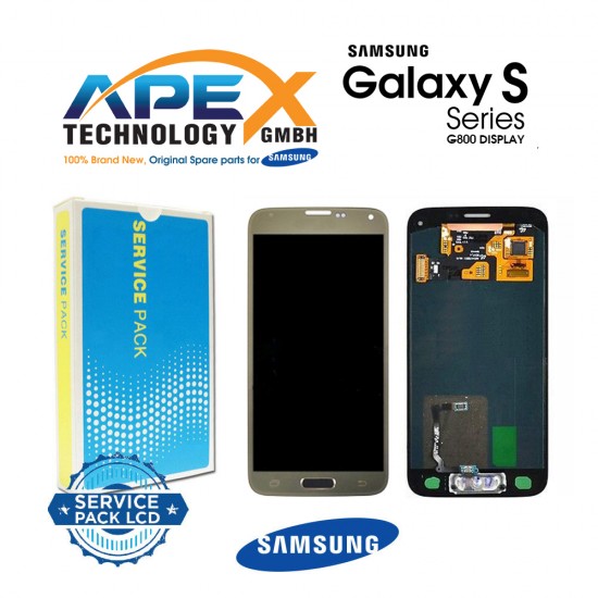 Samsung Galaxy S5 Mini (SM-G800F) Lcd Display / Screen + Touch Gold GH97-16147D