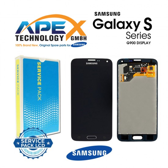 Samsung Galaxy S5 (SM-G900F) Lcd Display / Screen + Touch Black GH97-15959B