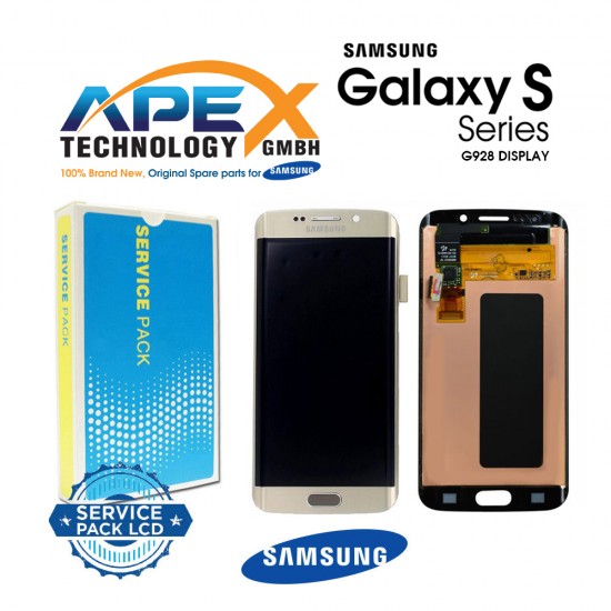 Samsung Galaxy S6 Edge+ (SM-G928F) Lcd Display / Screen + Touch Silver GH97-17819D