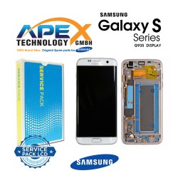 Samsung Galaxy S7 Edge (SM-G935F) Lcd Display / Screen + Touch + Battery White+ Battery White GH82-13364A