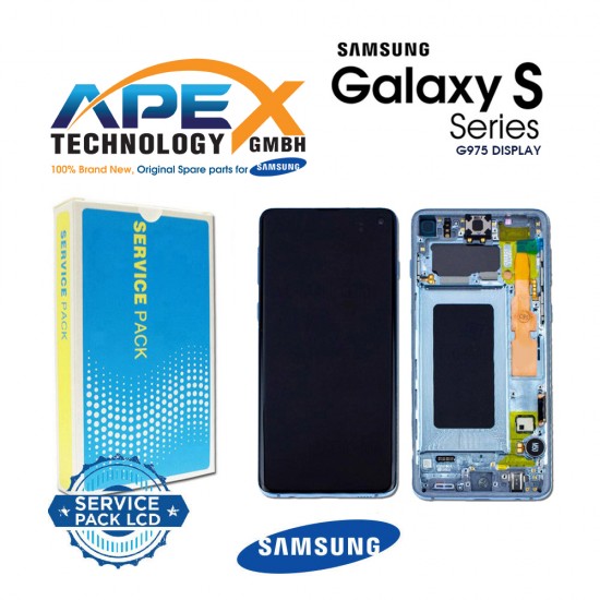 Samsung Galaxy S10 Plus (SM-G975F) Lcd Display / Screen + Touch Prism Blue GH82-18849C
