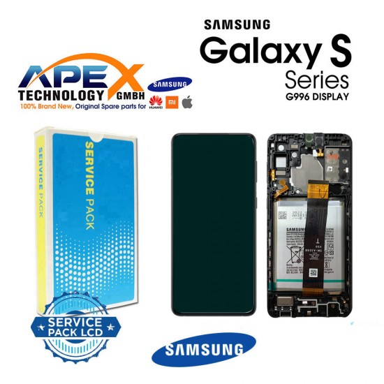 Samsung SM-G996 Galaxy S21+ 5G Lcd Display / Screen + Touch Phantom Black + Btry (With Camera) GH82-24744A OR GH82-24555A