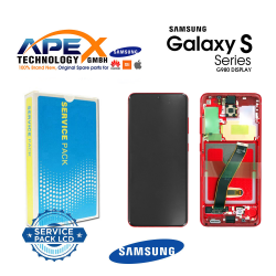 Samsung SM-G980 Galaxy S20 Lcd Display / Screen + Touch - Red - GH82-22131E OR GH82-22123E