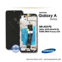 Samsung Galaxy A03s (SM-A037G) LCD Screen Display - Black Eu Code (with Frame) (Service Pack) – GH81-21233A