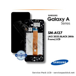 Samsung Galaxy A12 (SM-A127) LCD Screen Display - Black (with Frame) (Service Pack) – GH82-26485A