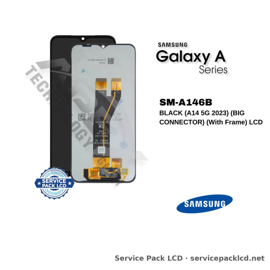 Samsung Galaxy A14 5G LCD Screen Display Black (big Connector) (with Frame) GH82-30658A