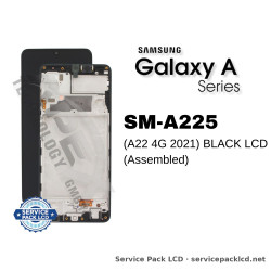 Samsung Galaxy A22 4G (SM-A225) LCD Screen Display - Black (with Frame) (Service Pack) – GH82-25944A